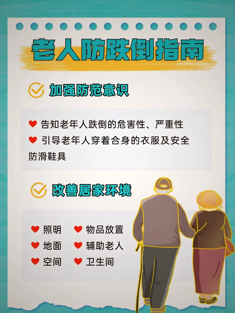 预防跌倒告知