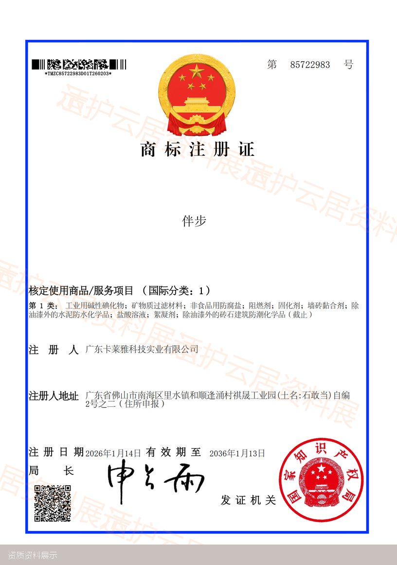 资质证书展示